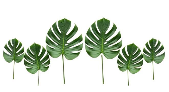 Artificial Monstera Leaves for Tropical Decor 1. - Powered by Adobe