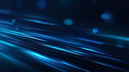 Dynamic blue light streaks create a sense of speed and futuristic movement, perfect for technology and innovation themes