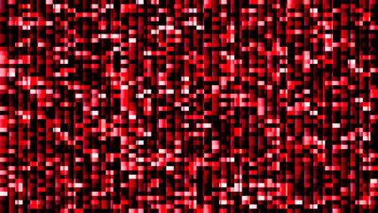 Obraz premium Abstract red pixelated background with vertical lines creates a modern digital art aesthetic look