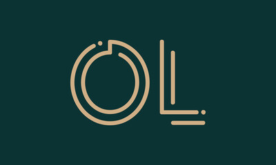 Ol O oL initial logo | initial based abstract modern minimal creative logo, vector template image. luxury logotype logo, real estate homie logo. typography logo. initials logo