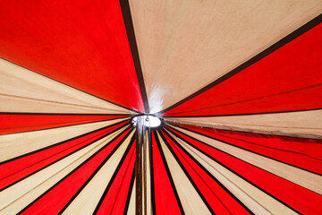 Circus tent with a hole in the center