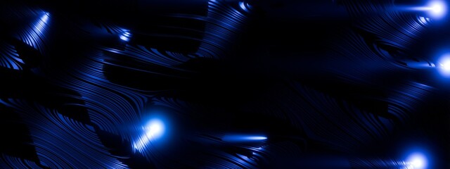 High-Speed Data Flow Abstract Background with Glowing Blue Light Beams - Futuristic Technology and Cyber Security Concept