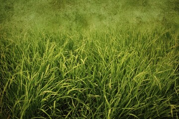 Obraz premium Vibrant Kentucky Bluegrass: Captivating Summer Landscape Showcasing Lush Greenery and Garden Textures