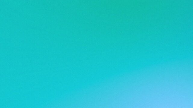 Gradient of light blue to turquoise color transition in a smooth and blurred abstract background
