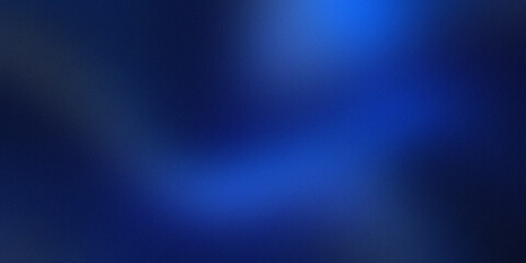 Dark blue gradient background with grainy noise.