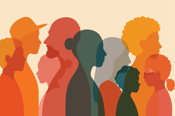 Multicultural Diversity and Equality — International Family and Children Illustration.