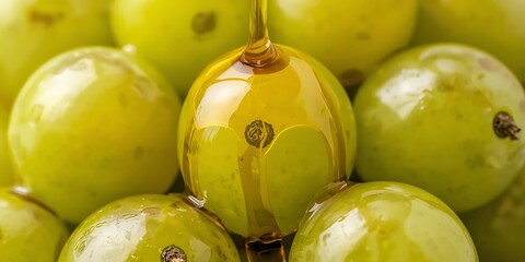 Green Grapes with Honey Drizzle