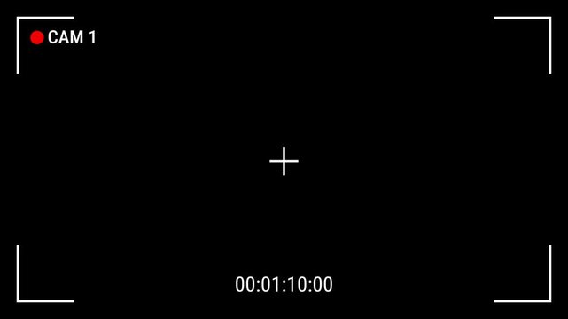  CCTV monitoring screen template with single camera,cam 1   ,4k video