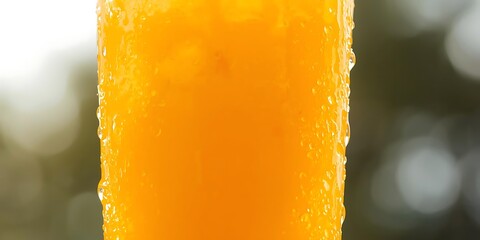 Frosty Orange Popsicle Close-Up