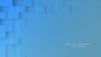 Abstract blue gradient background with subtle geometric cube pattern creating a sense of depth and modern digital design