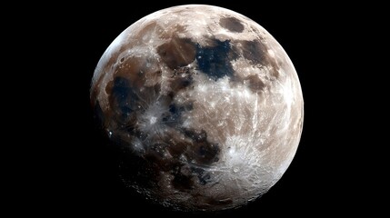 Nahaufnahme des Vollmondes mit sichtbaren Kratern 