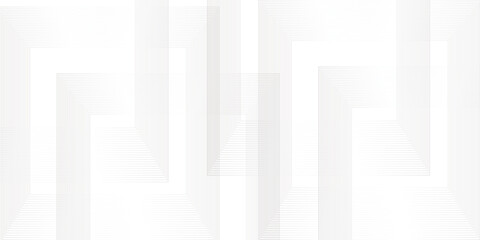 Fototapeta premium Abstract seamless modern white and gray color technology concept geometric line. overlap diamond creative background lines geomatics retro pattern triangle shapes. White triangular tech web design. 
