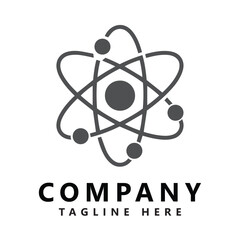 Science play media logo design vector illustration