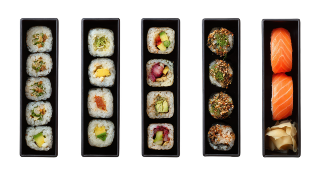 Row of repeated geometric elements creating visual pattern linear display features uniform objects in repeating sequence - Powered by Adobe