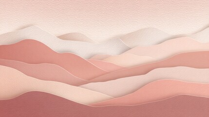 Obraz premium Gentle curves of pastel colors blend harmoniously creating a peaceful and dreamy landscape.