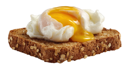 Toasted bread with buttered egg delicious breakfast savory buttered egg atop golden brown toast for meal