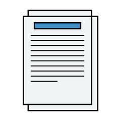 Vector icon illustration of a blank clipboard with paper, a web symbol for business document form design, or an office login button set template