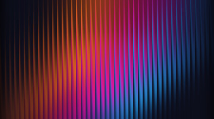 Abstract Vertical Ribbed Pattern With Orange Pink Blue Gradient Lighting background texture