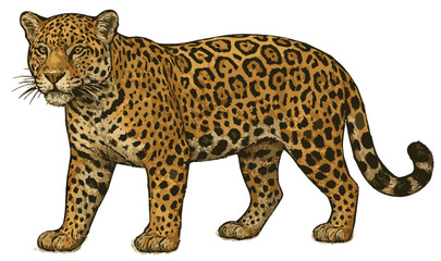 Panthera onca illustration