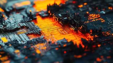 The "digital rust" of bit rot, a perfect, high-resolution digital image that is subtly fraying at the edges, with pixels losing their color and coherence, a visualization of data degradation, 