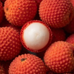 Fresh Lychee Fruit Beauty in Natural Light