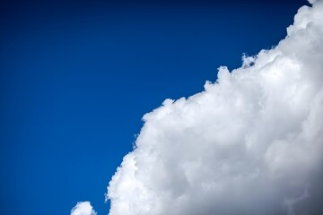 close up of clouds on blue sky