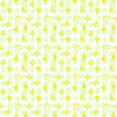 seamless pattern green and yellow background