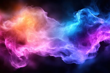 Obraz premium Mystic Visualization of the Inner Realm with Blending Colors and Textures