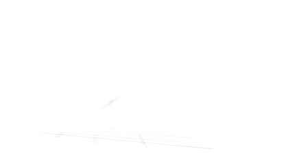 White streak above smudged area, on pure black background