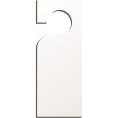 Blank White Door Hanger With Die Cut Hole For Customization And Branding