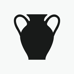 Ancient Clay Vase, Pottery, Greek Pottery Silhouette 