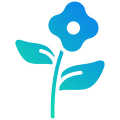 flower gradient fill icon