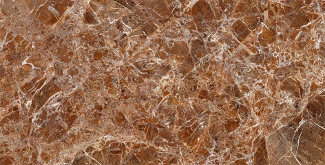 Emperador Dark Marble Texture Background, Polished Brown Natural Stone Surface for Luxury Interior Design, Ceramic Wall and Floor Tile Decoration