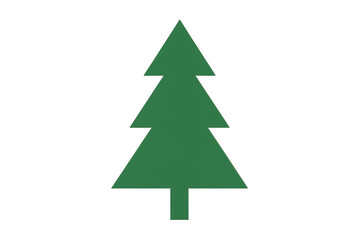 Fototapeta premium Christmas tree icon representing holiday, winter, nature, and festive season celebration on transparent background