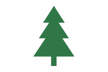 Christmas tree icon representing holiday, winter, nature, and festive season celebration on transparent background