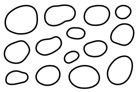 不規則な円形素材