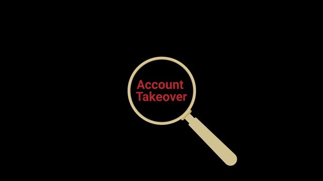 Account takeover Magnifying Glass Inspecting Animation