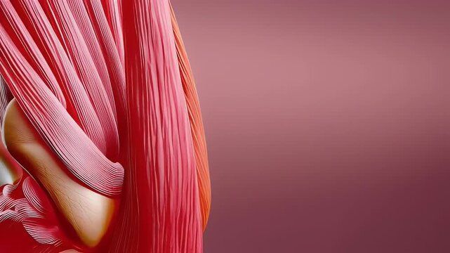 Anatomical illustration of human leg with skeletal and muscular structures
