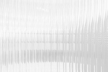 White Vertical Striped Glass Wall Background with Reflection.