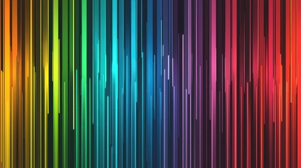 Dynamic Rainbow Spectrum Vertical Lines Abstract Background