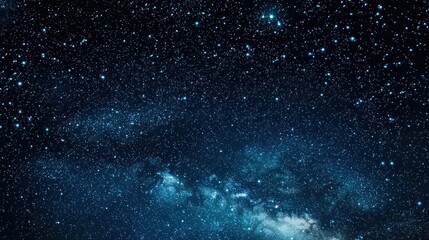 An illustration of a vast sky filled with stars where one faint flicker represents the iota of hope in darkness