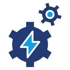Energy Blue Color Icon