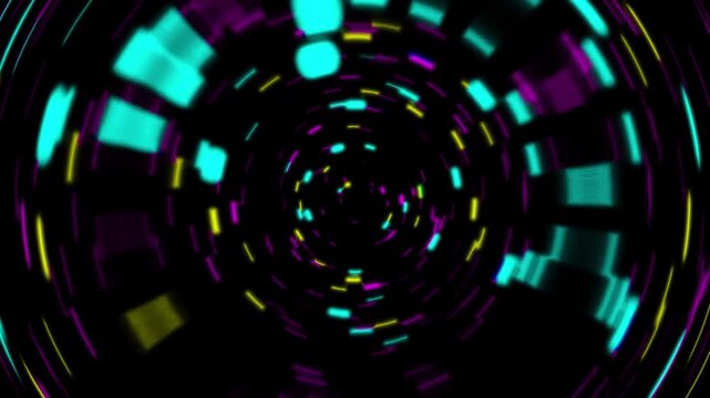 animation abstract background with blue lights