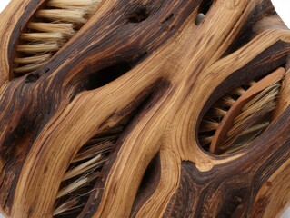 Intricate natural wood texture with rich earthy tones