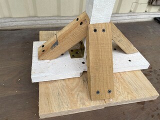 Wooden stand for home water boiler