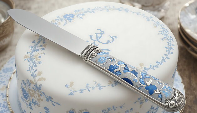knife and fork on white background beautiful 