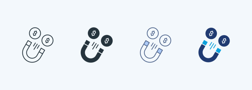 Magnet Money Multiple Style Icon Collection