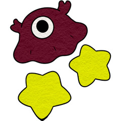 cute monster cartoon design