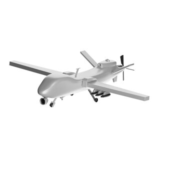 Military drone flying for surveillance and combat missions