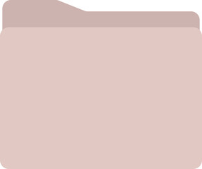 Folder Icons for Desktop, Pink and Beige, Neutral Icons, DARK BEIGE